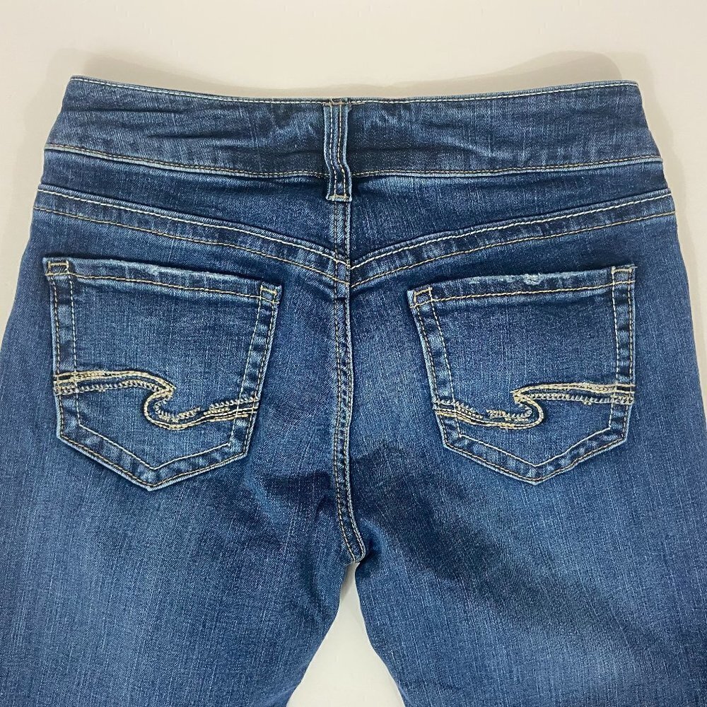 Silver Suki Straight Jeans Women's Size 25 (25 x 34) Mid Rise Straight Leg - Picture 9 of 12